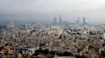 توقعات بتعمق تأثير المنخفض الجوي من الدرجة الثالثة على الأردن غداً